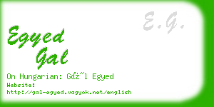 egyed gal business card